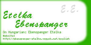 etelka ebenspanger business card